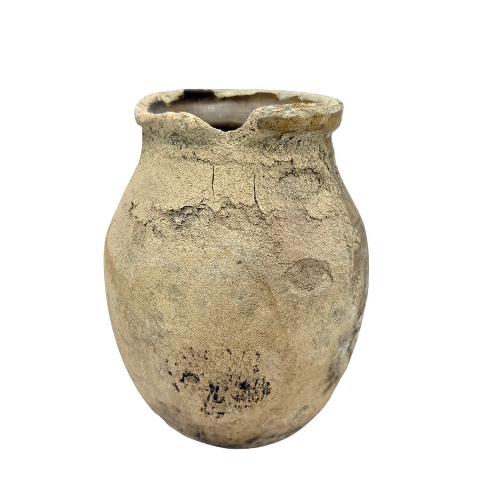 Antique Moroccan Terracotta Vessel - Small - Berbere Imports