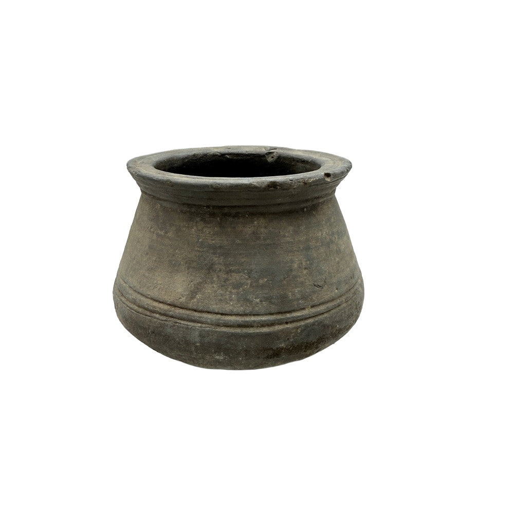 Indian Grey Clay Pot - Berbere Imports