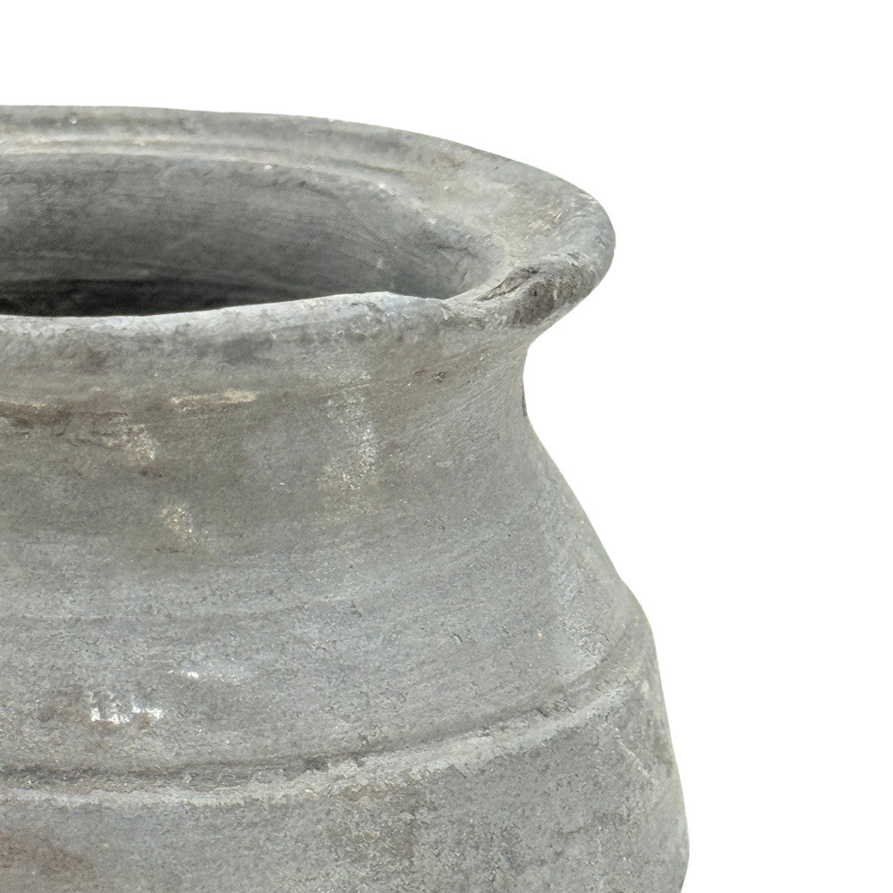 Indian Gray Clay Pot - Berbere Imports