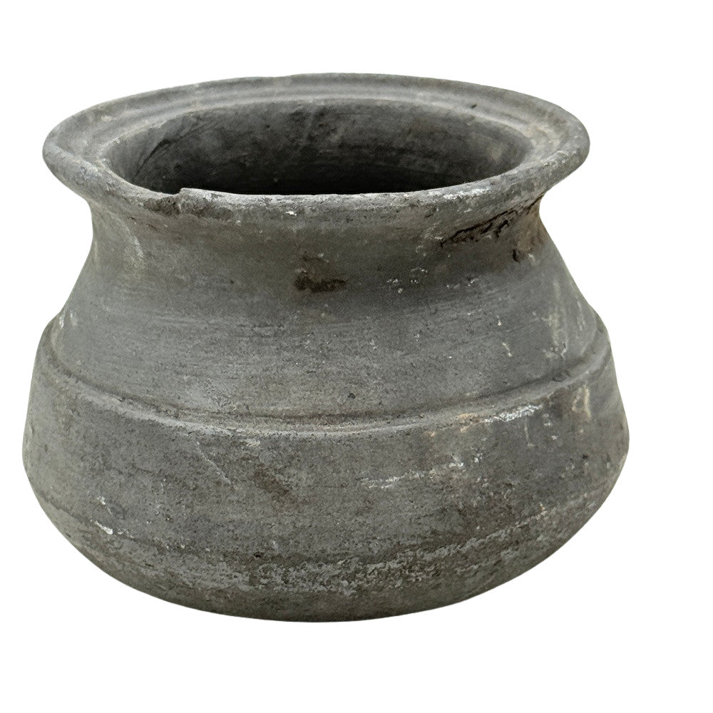 Indian Grey Clay Pot - Berbere Imports