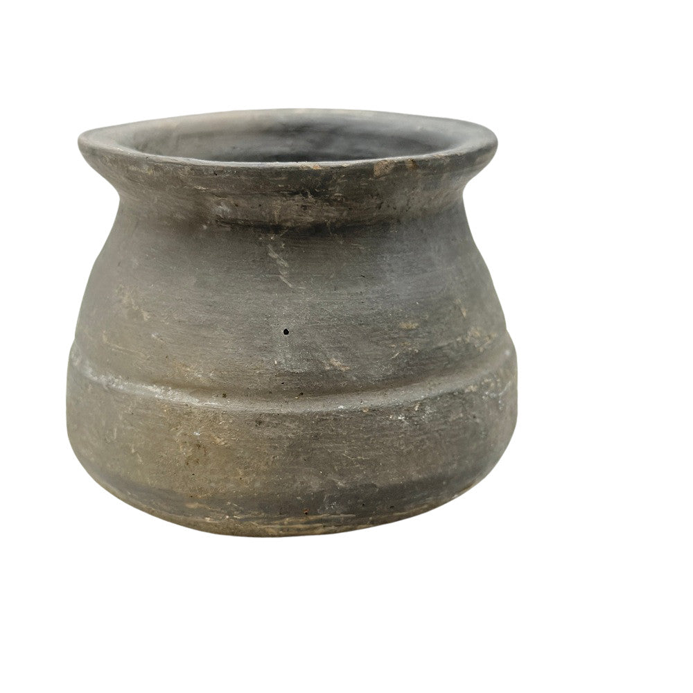 Indian Gray Clay Pot - Berbere Imports