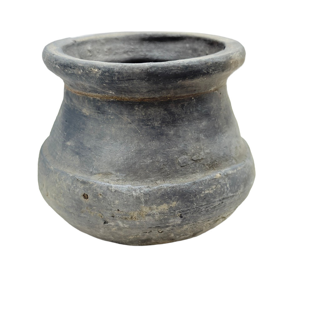 Indian Gray Clay Pot - Berbere Imports