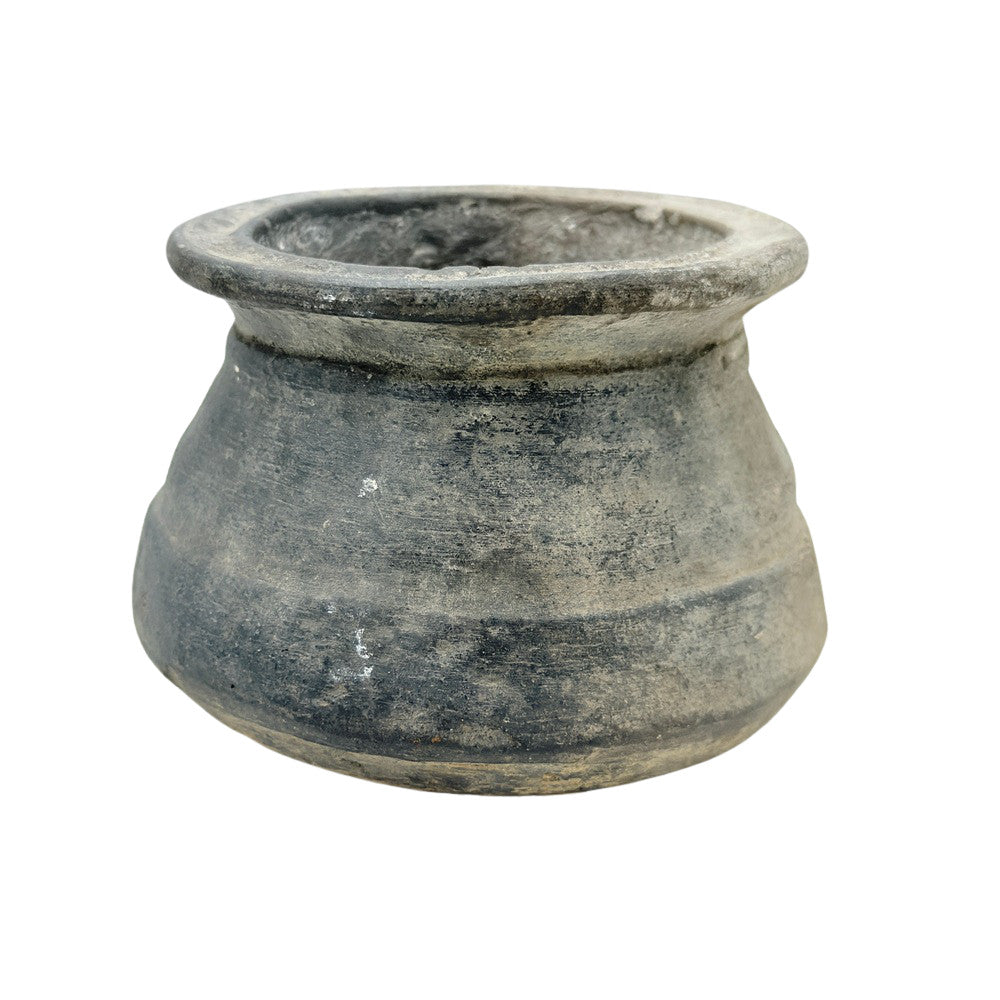 Indian Grey Clay Pot - Berbere Imports