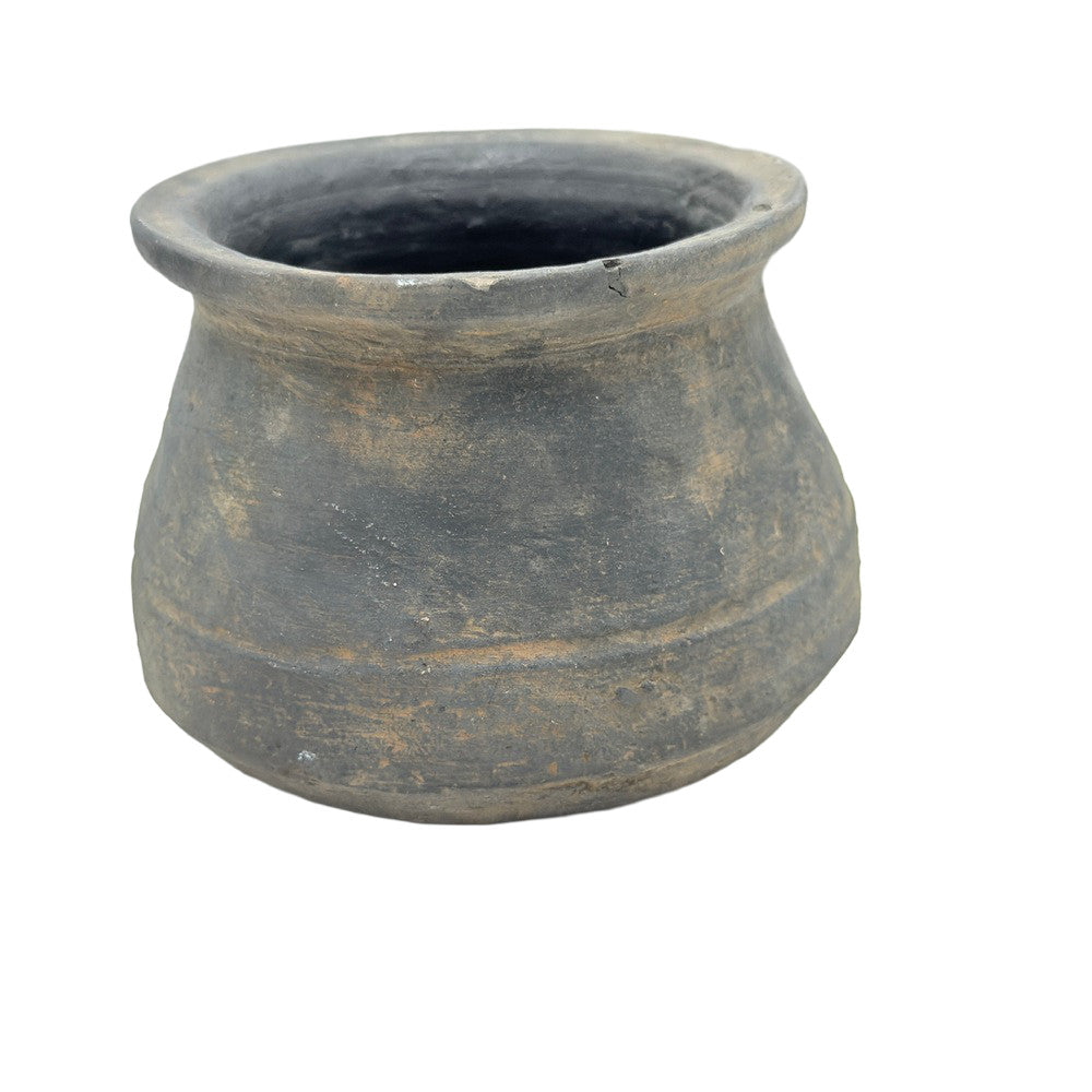 Indian Gray Clay Pot - Berbere Imports
