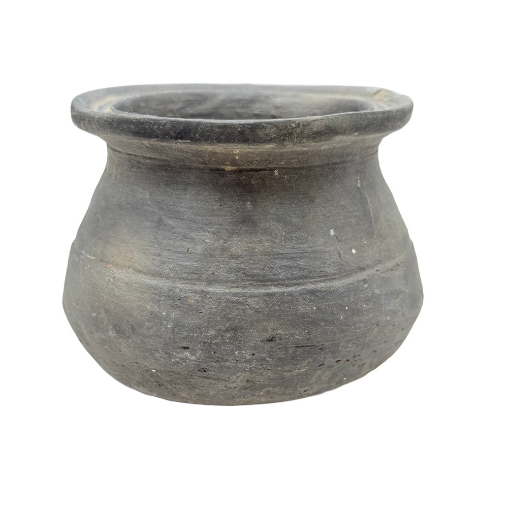 Indian Gray Clay Pot - Berbere Imports