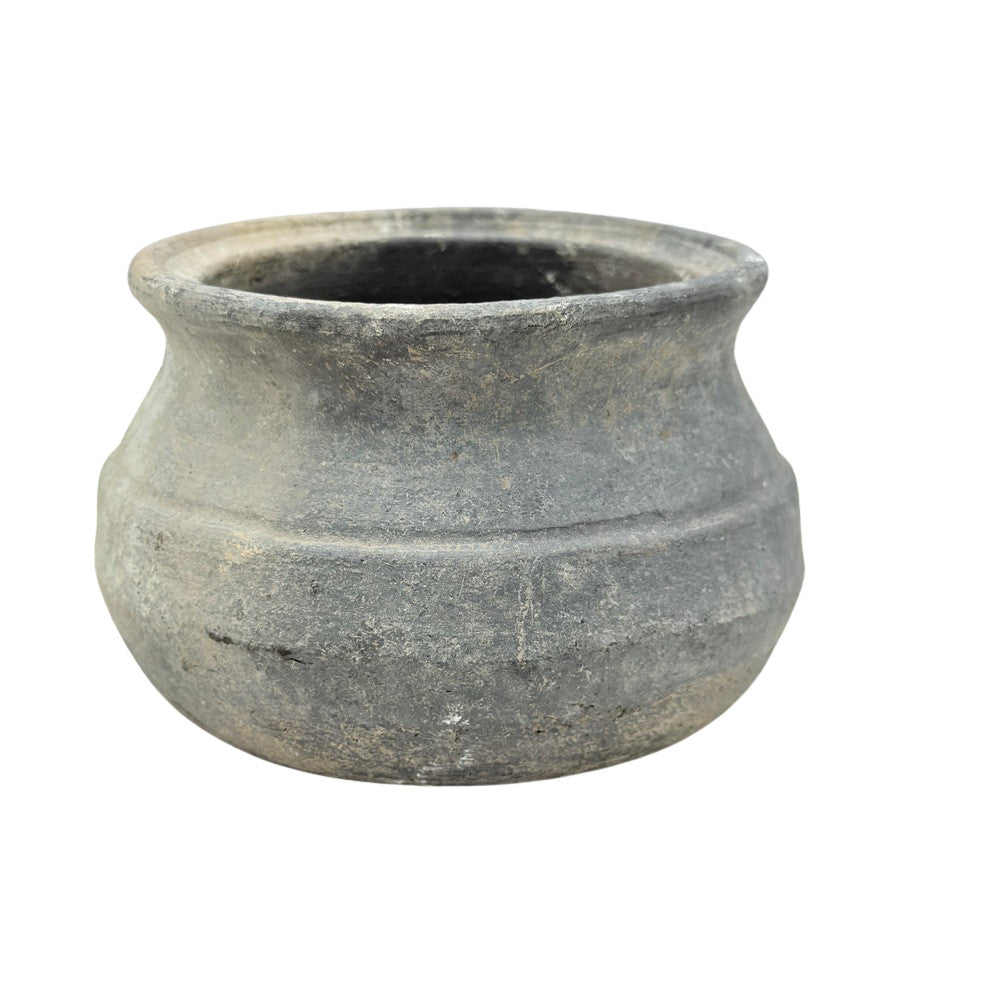 Indian Gray Clay Pot - Berbere Imports