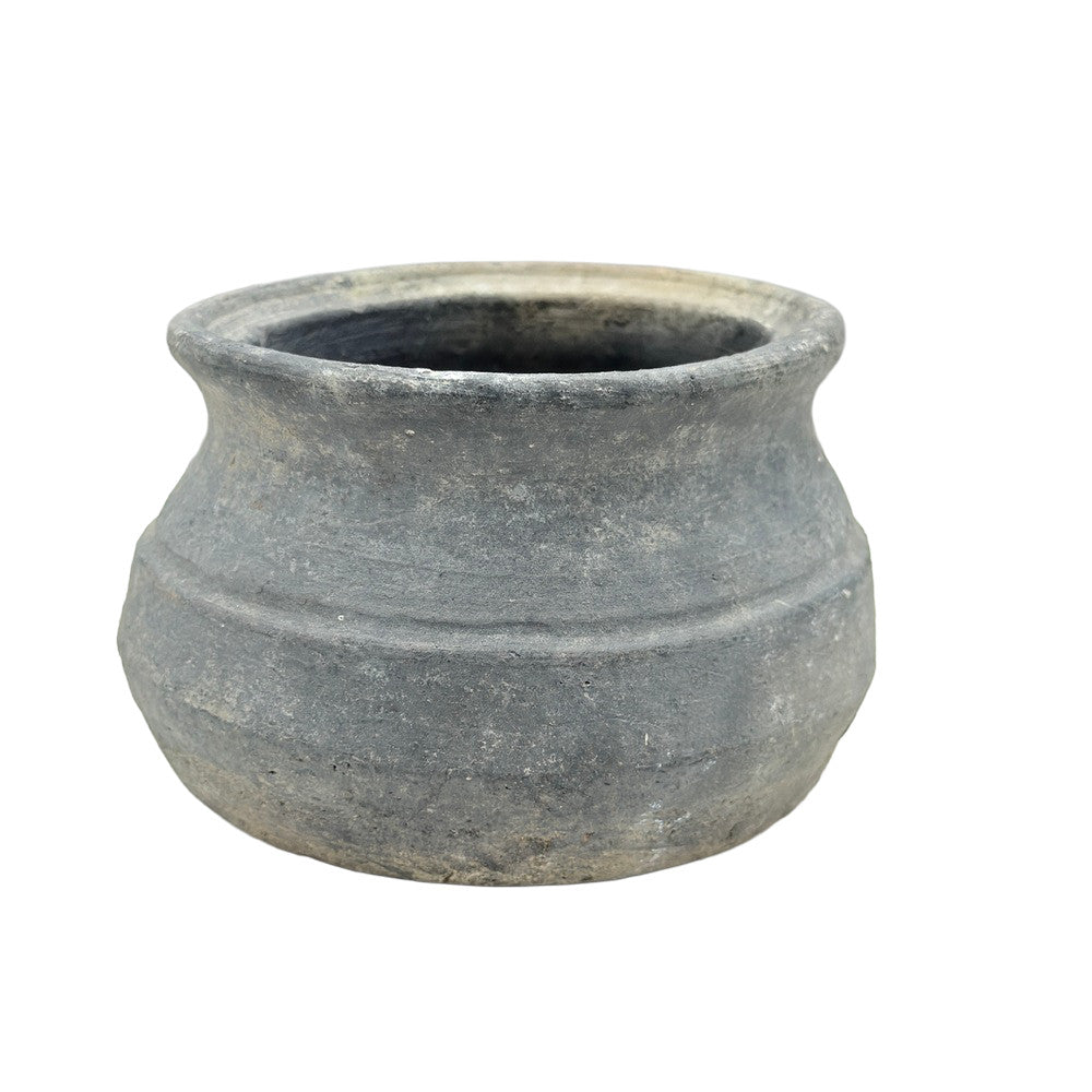 Indian Gray Clay Pot - Berbere Imports