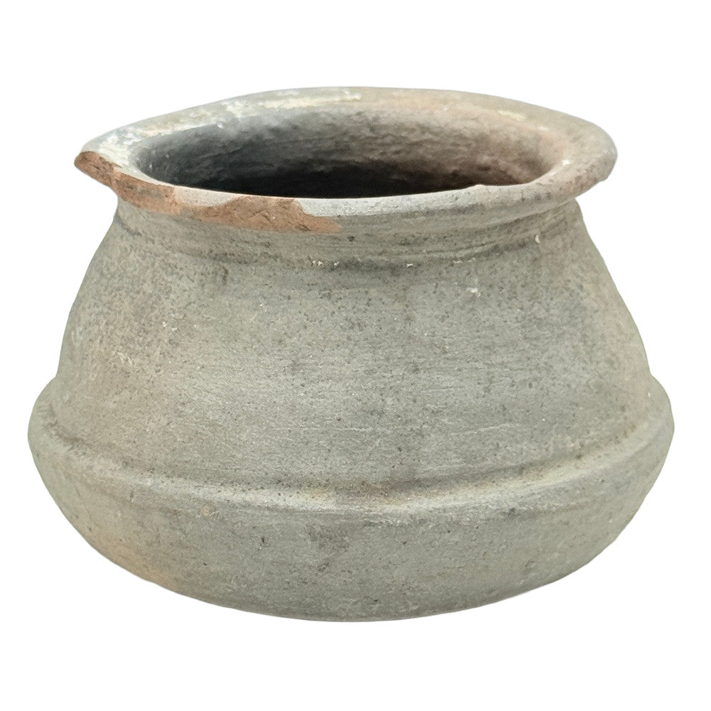 Indian Gray Clay Pot - Berbere Imports