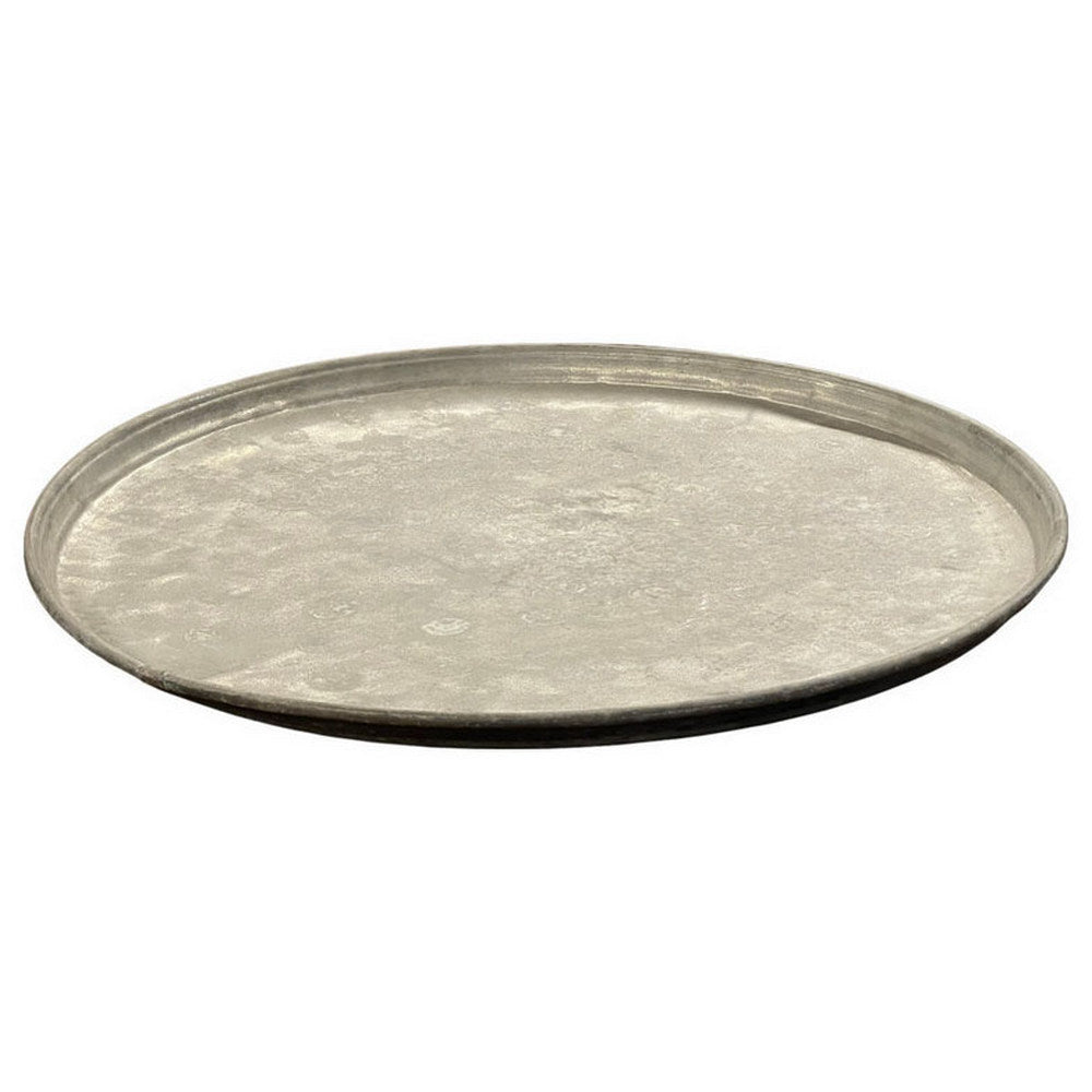 Antique Indian Metal Tray - Berbere Imports