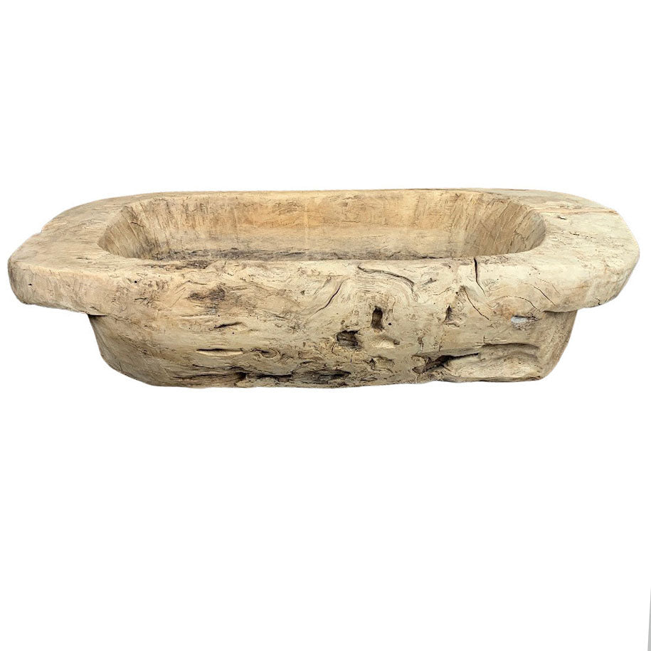 Vintage Indonesian Wooden Trough - Berbere Imports