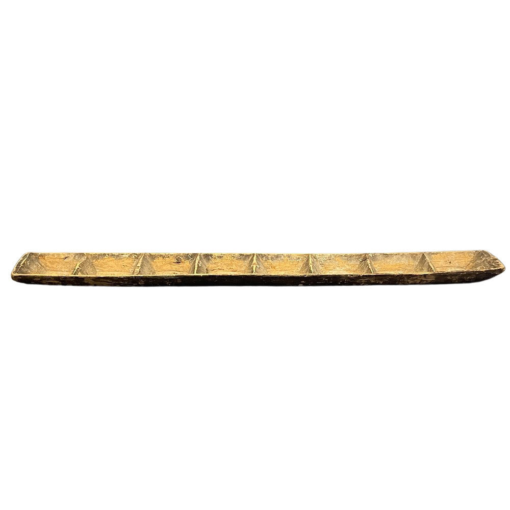 Vintage Turkish Wooden Sectioned Dough Bowl - Berbere Imports
