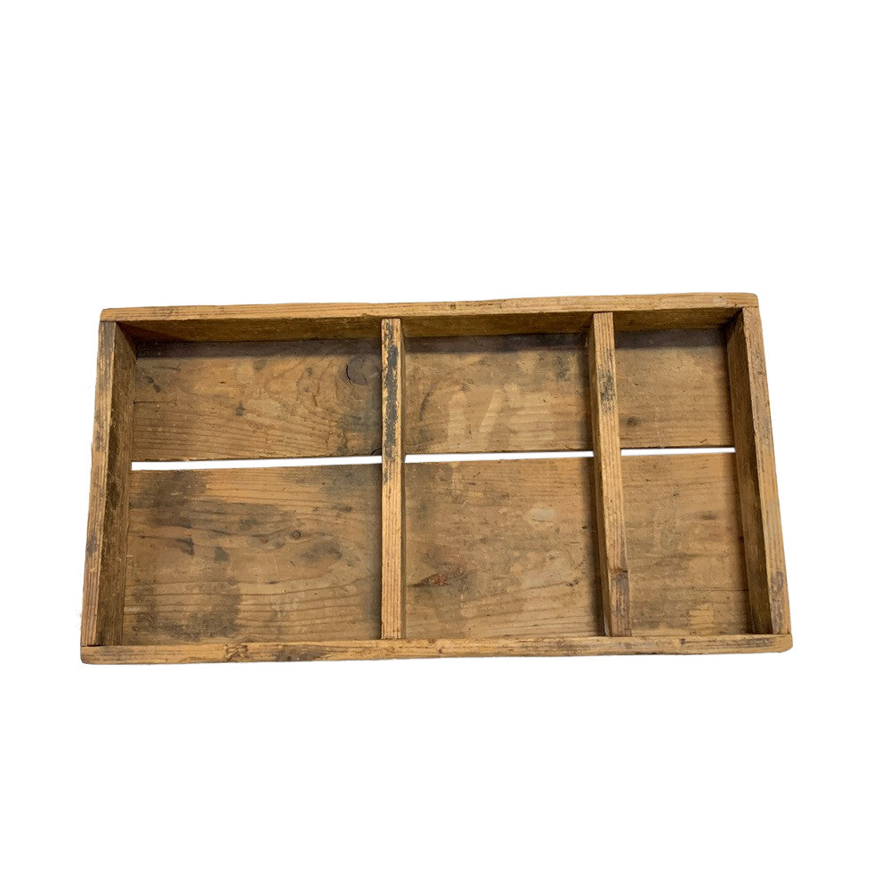 Antique Farmhouse Compartment Tray - Berbere Imports