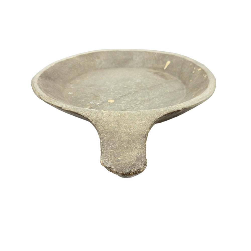 Vintage Stone Plate With Handle - Berbere Imports