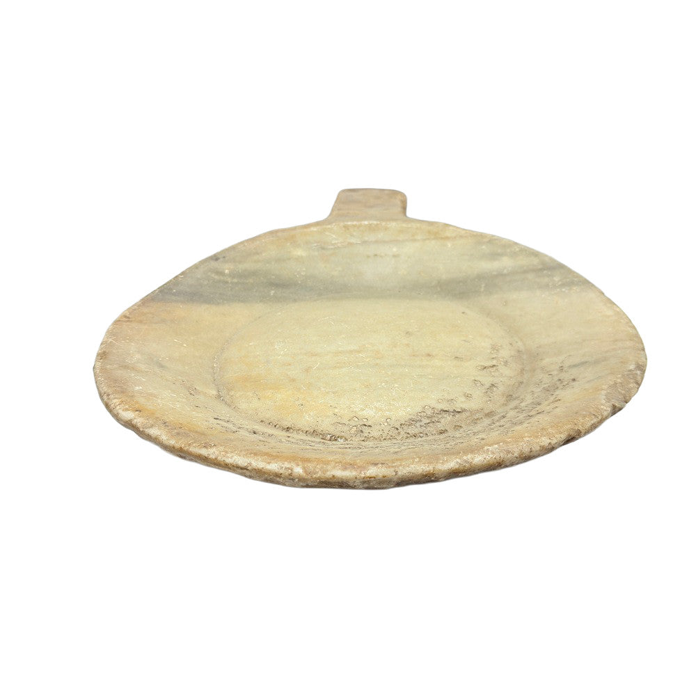 Vintage Stone Plate With Handle - Berbere Imports