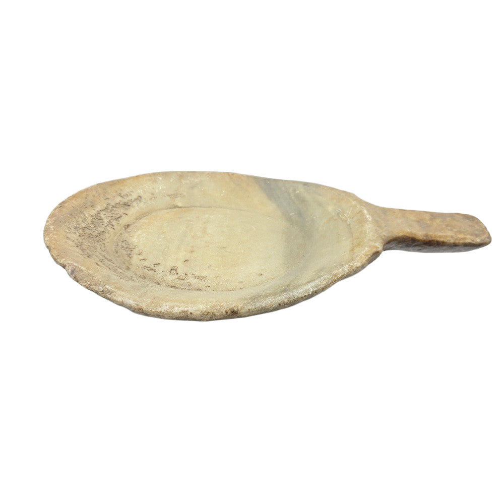 Vintage Stone Plate With Handle - Berbere Imports