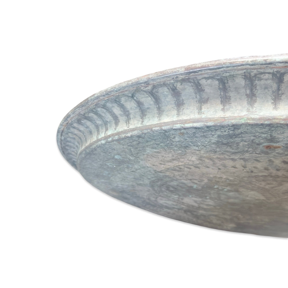 Antique Egyptian Copper Tray - Berbere Imports