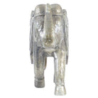 Vintage Indian Wooden Elephant W/ Embossed Metal - Berbere Imports