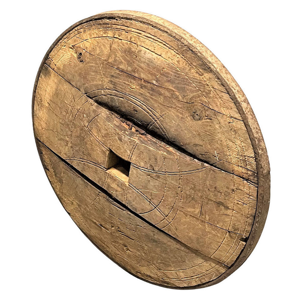 Antique Turkish Wooden Wheel - Berbere Imports