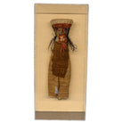 Antique Peruvian Doll In Custom Lucite Frame - Berbere Imports