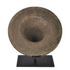 Vintage Turkish Stone Mortar On Custom Iron Stand - Berbere Imports