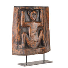 Vintage African Wooden Sculpture On Custom Iron Base - Berbere Imports