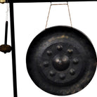 Vintage Thai Metal Gong On Stand - Large - Berbere Imports