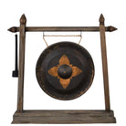 Vintage Thai Metal Gong On Stand - Small - Berbere Imports