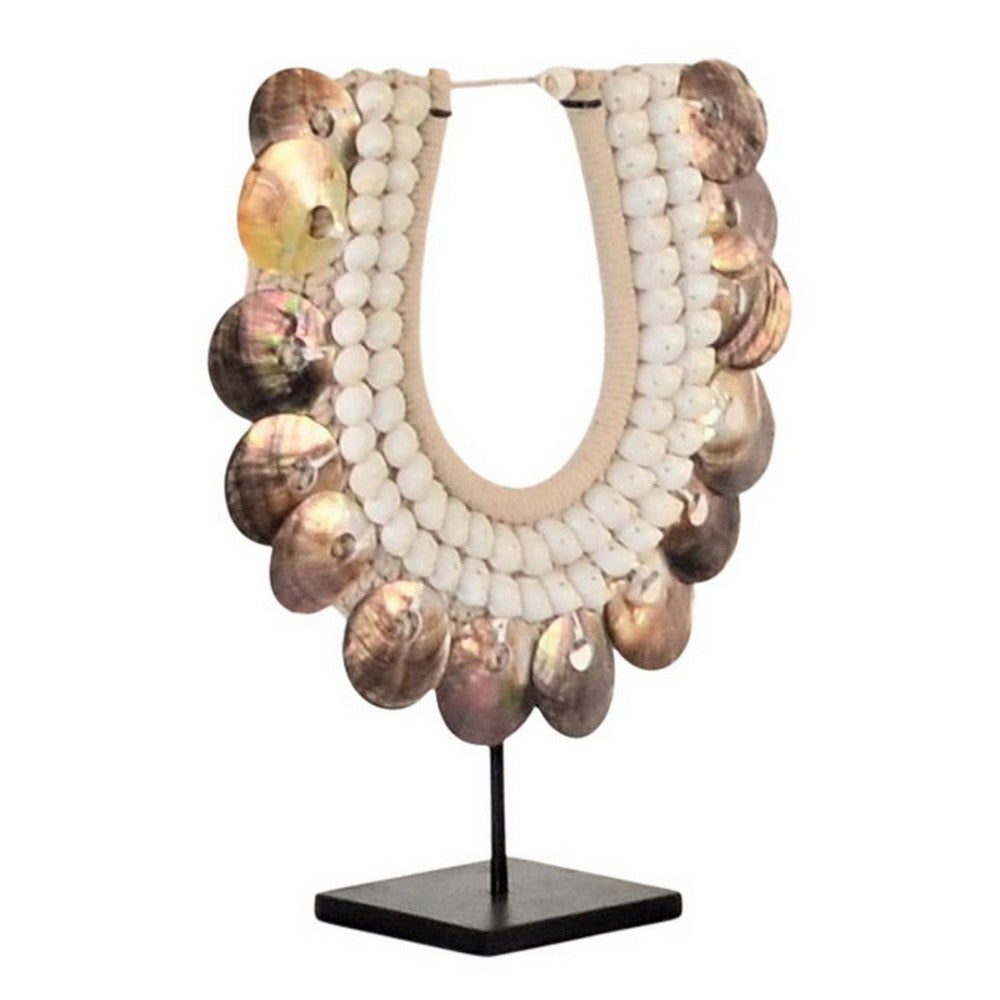 Indonesian Shell Necklace On Stand - Berbere Imports