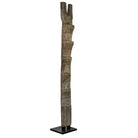 Antique African Wooden Ladder On Custom Iron Base - Berbere Imports