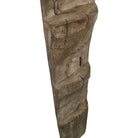 Antique African Wooden Ladder On Custom Iron Base - Berbere Imports