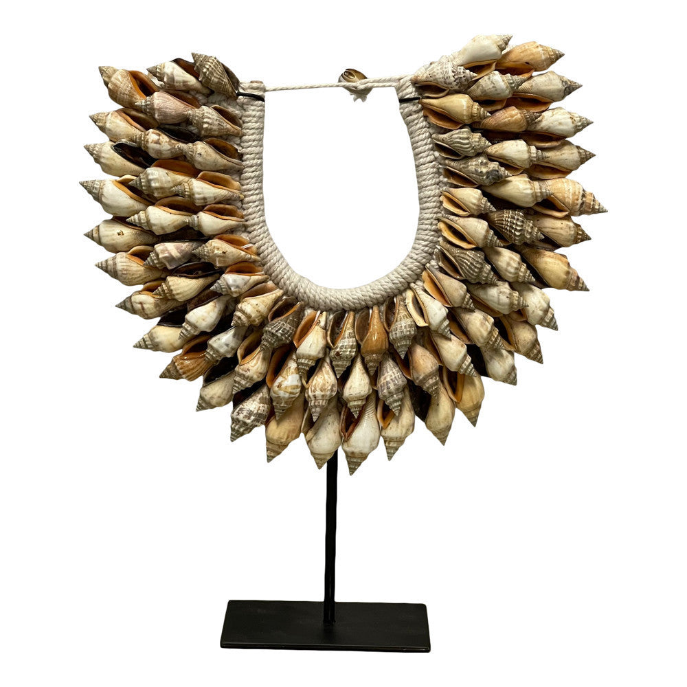 Indonesian Shell Necklace On Stand - Berbere Imports