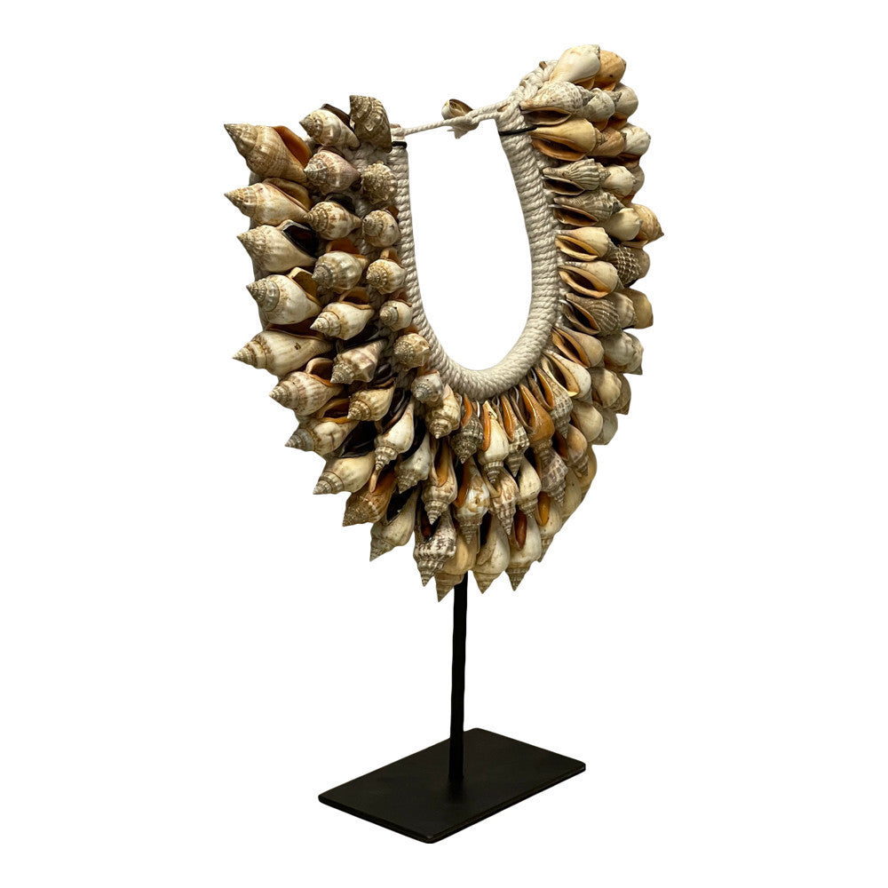 Indonesian Shell Necklace On Stand - Berbere Imports