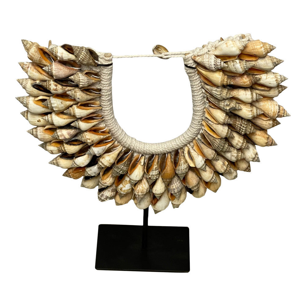 Indonesian Shell Necklace On Stand - Berbere Imports