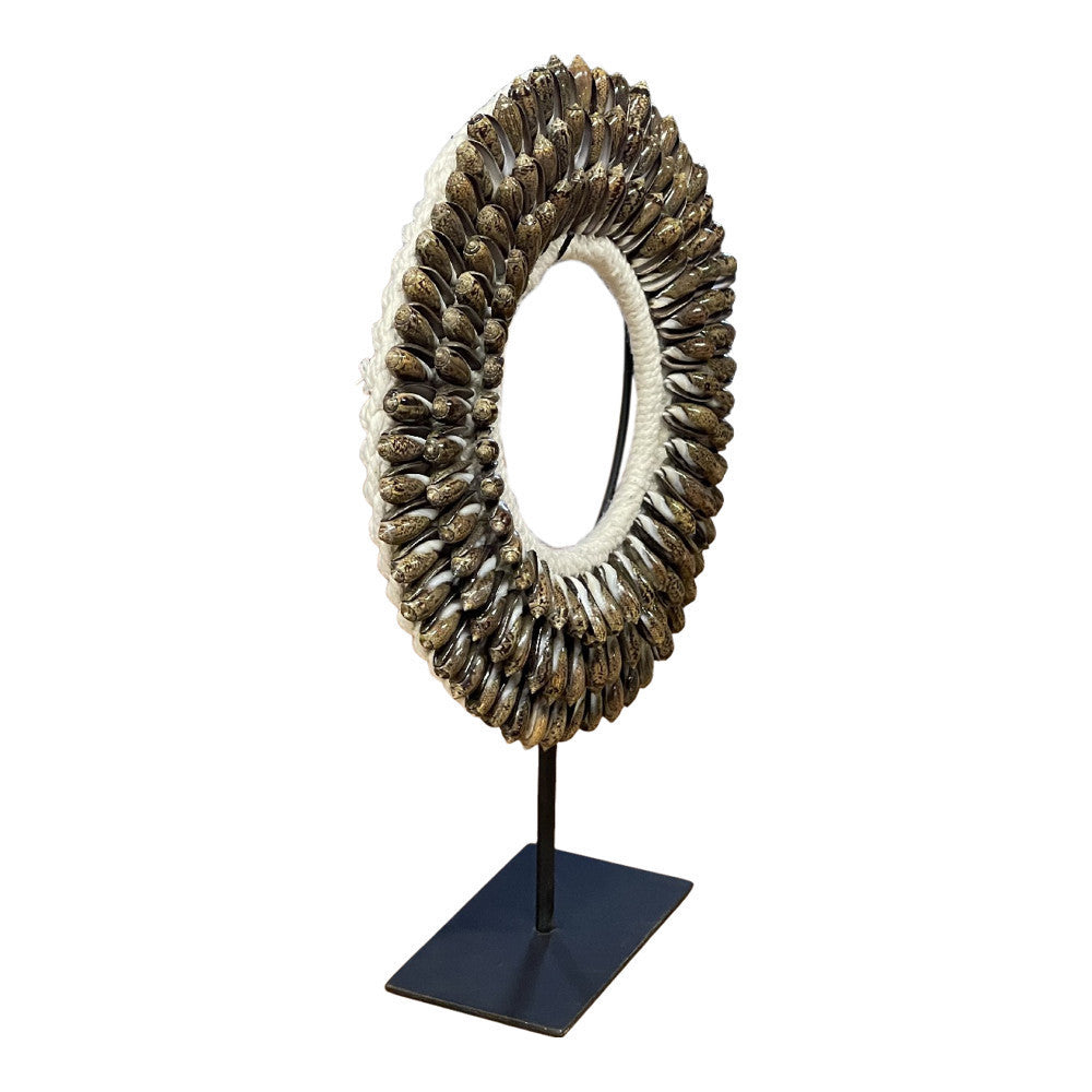 Indonesian Shell Necklace On Stand - Berbere Imports