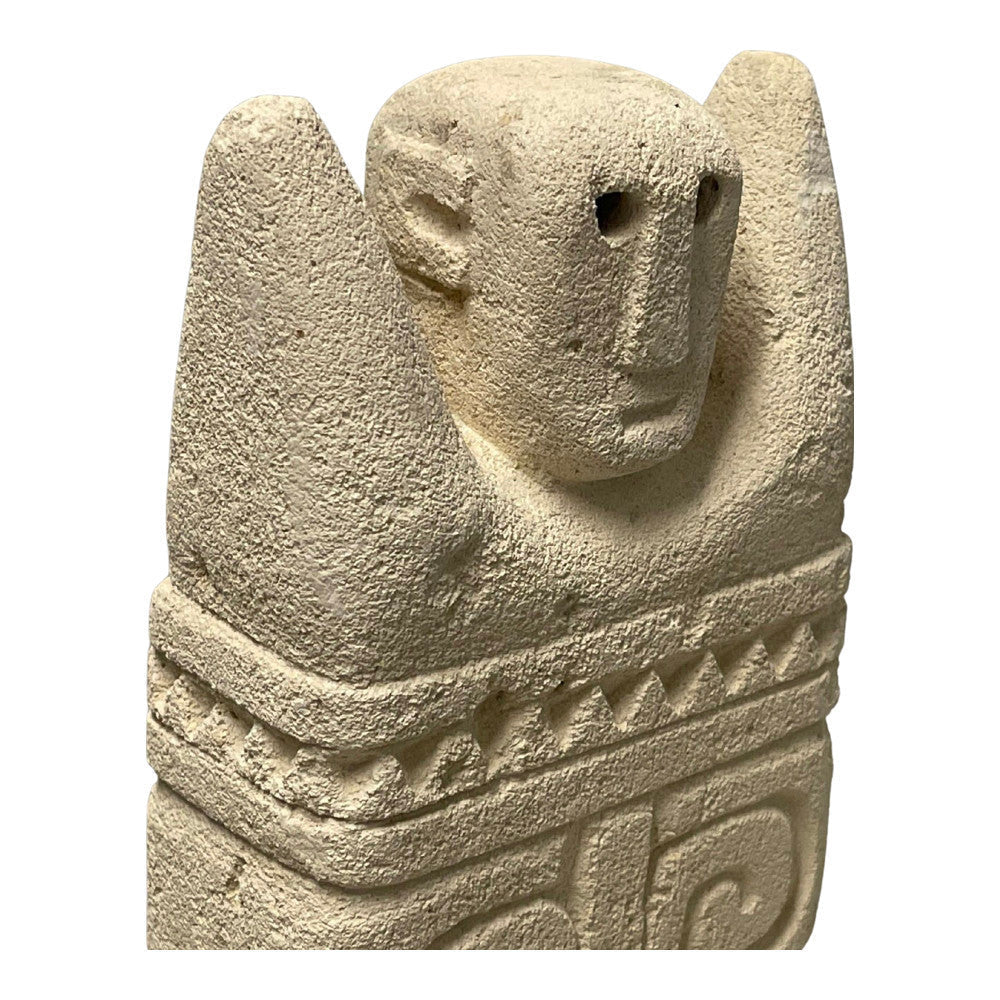 Indonesian Stone Mask On Stand - Berbere Imports