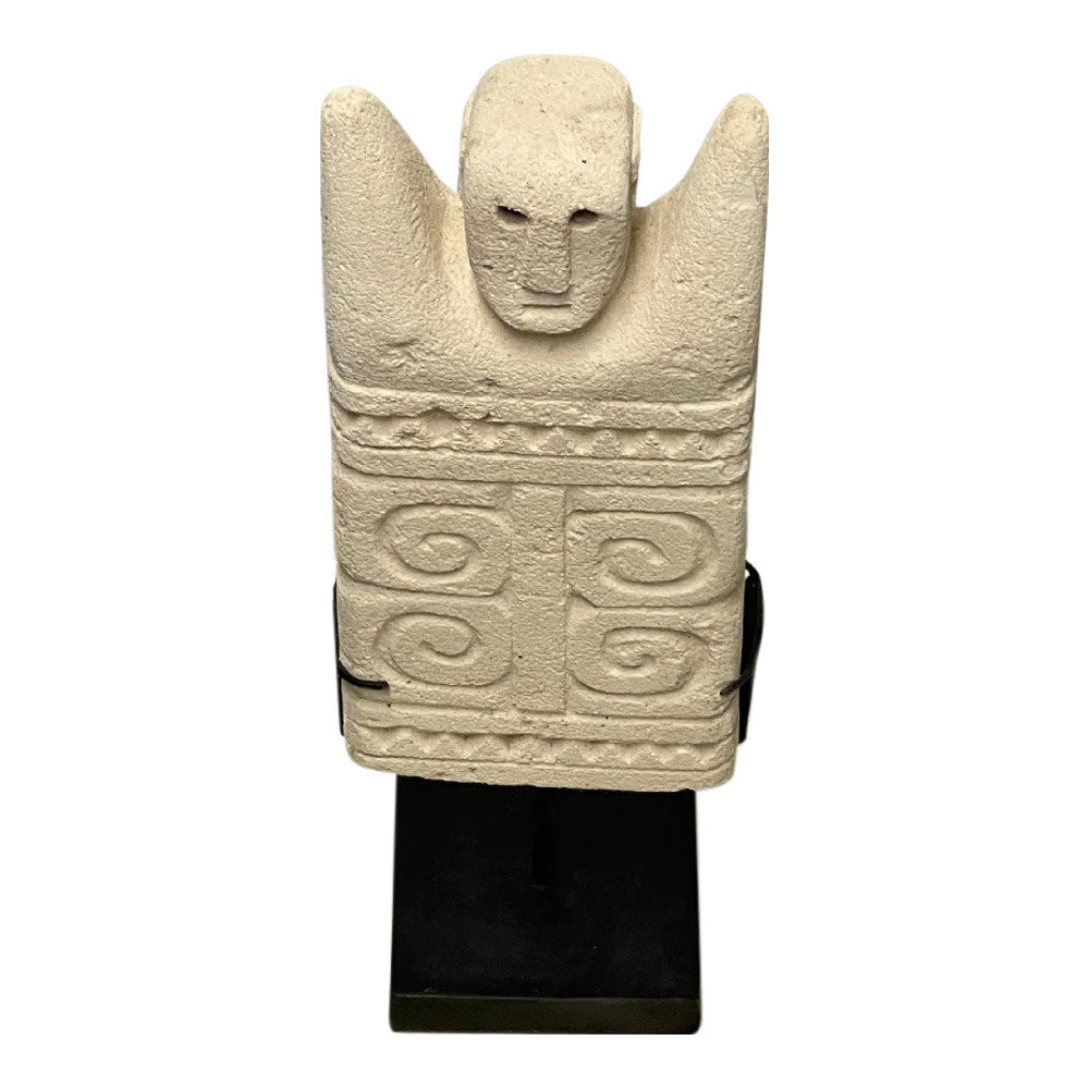 Indonesian Stone Mask On Stand - Berbere Imports