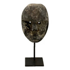 Indonesian Wooden Mask On Stand - Berbere Imports
