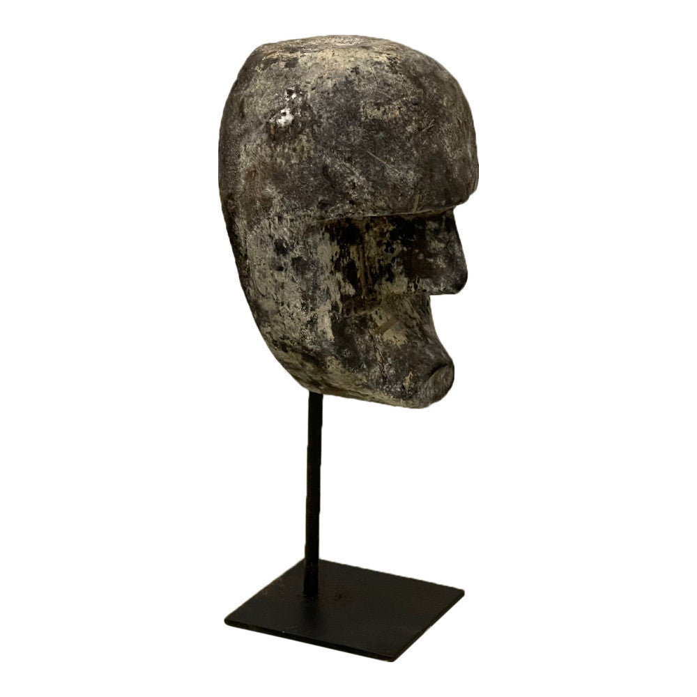 Indonesian Wooden Mask On Stand - Berbere Imports