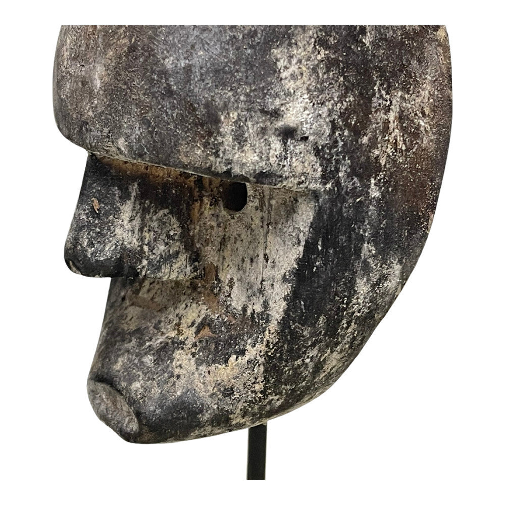 Indonesian Wooden Mask On Stand - Berbere Imports
