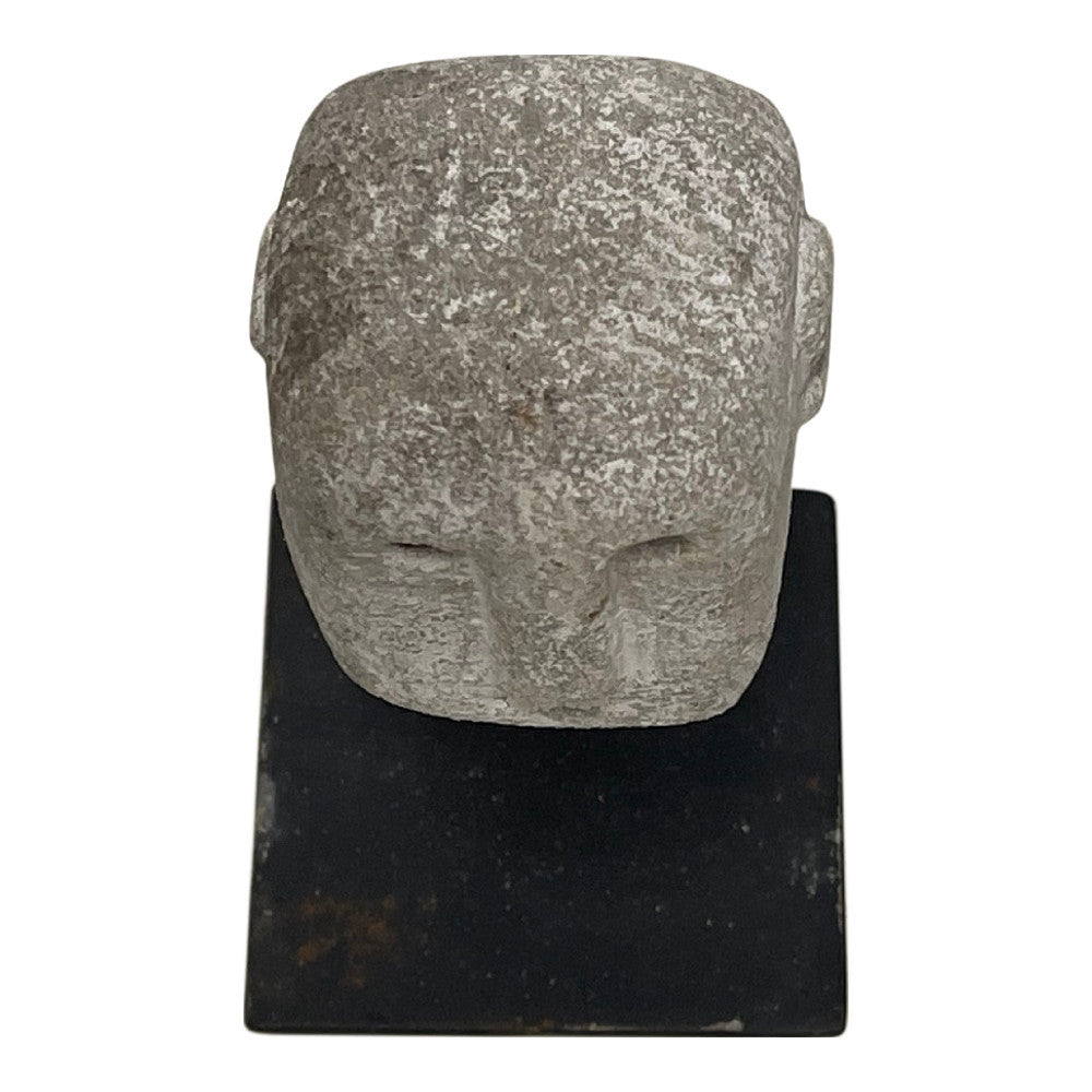 Indonesian Stone Mask On Stand - Berbere Imports