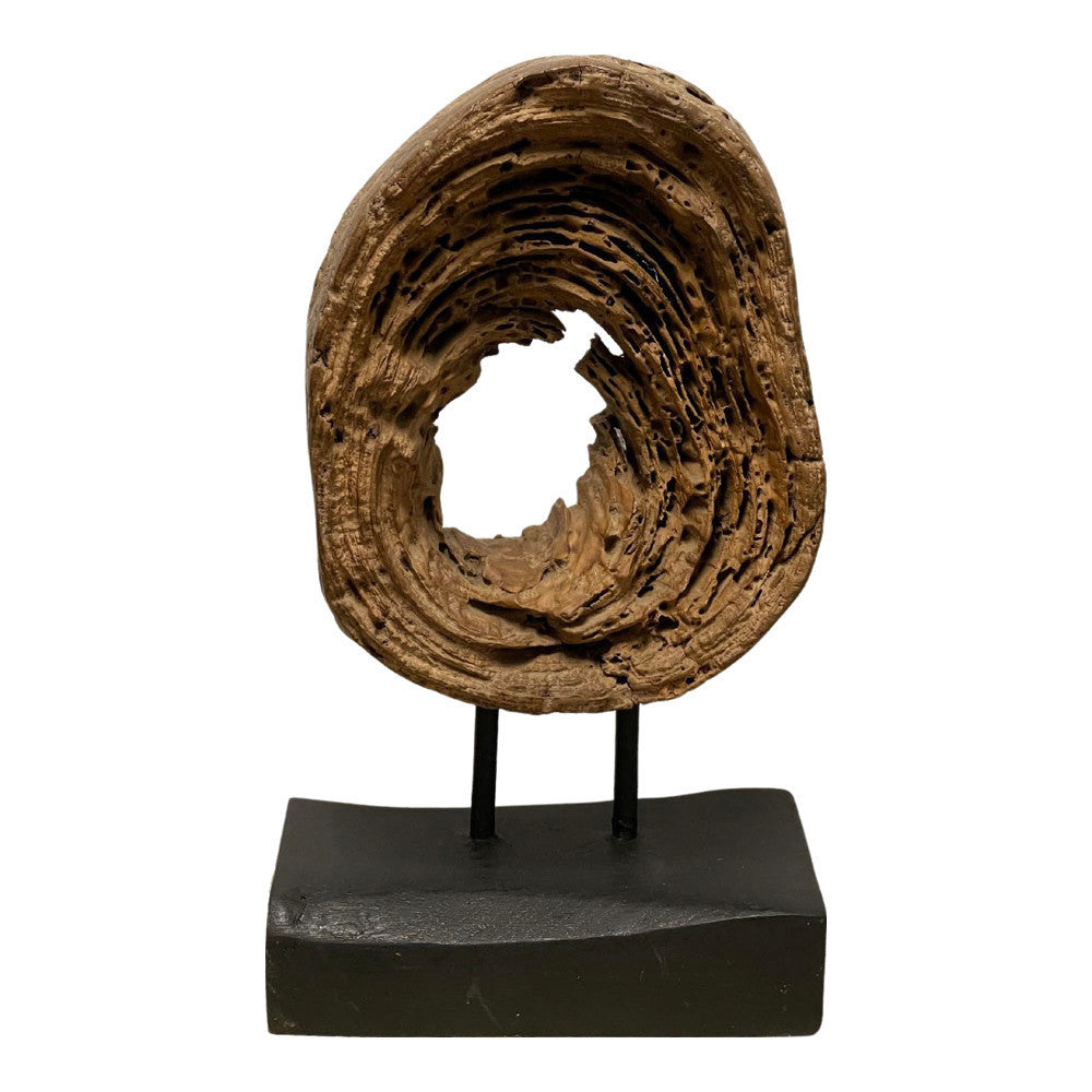 Indonesian Wooden Sculpture On Stand - Berbere Imports