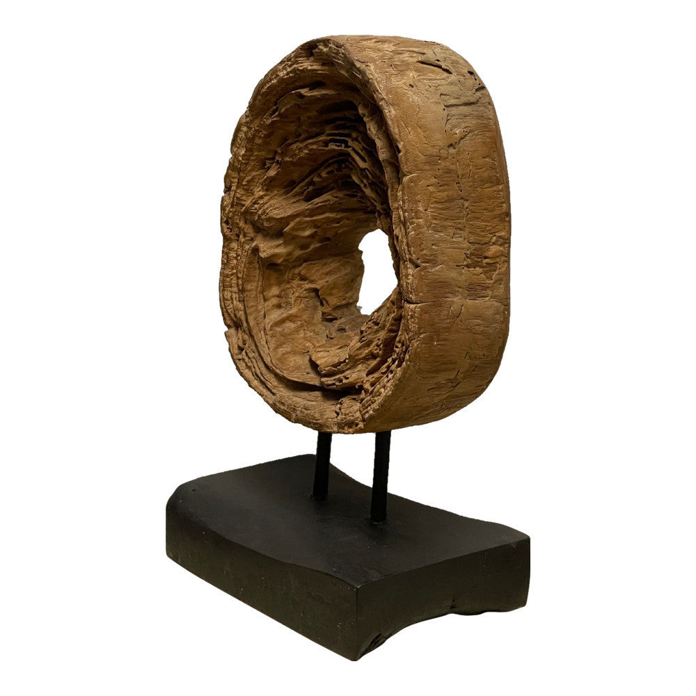 Indonesian Wooden Sculpture On Stand - Berbere Imports