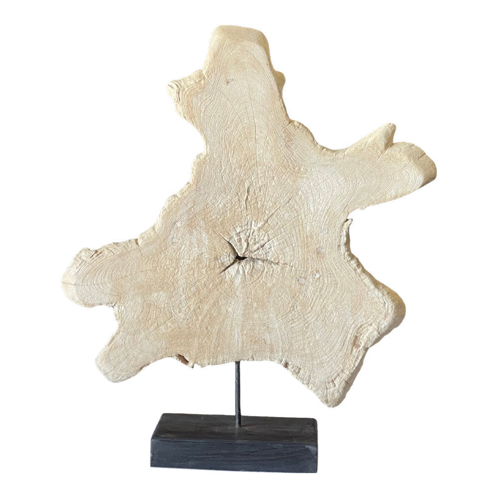 Indonesian Teak Sculpture On Stand - Berbere Imports