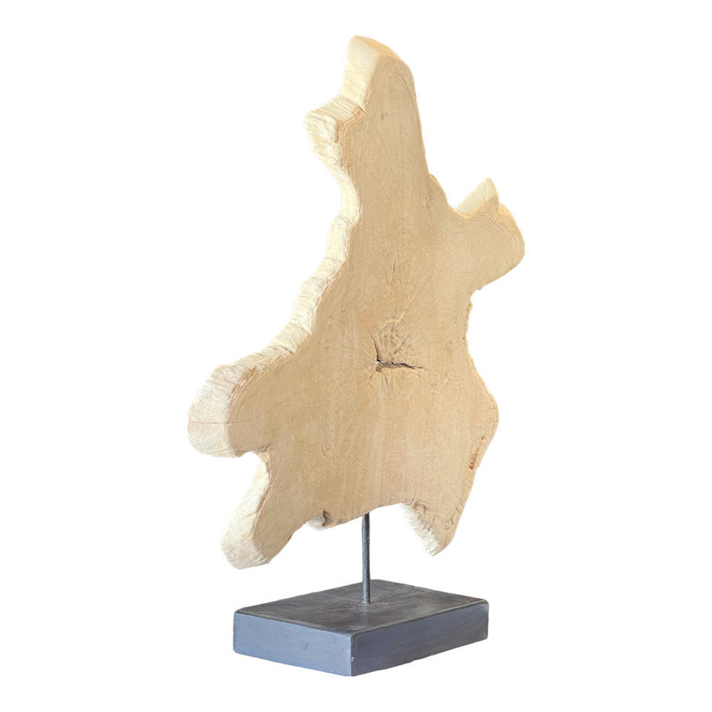 Indonesian Teak Sculpture On Stand - Berbere Imports
