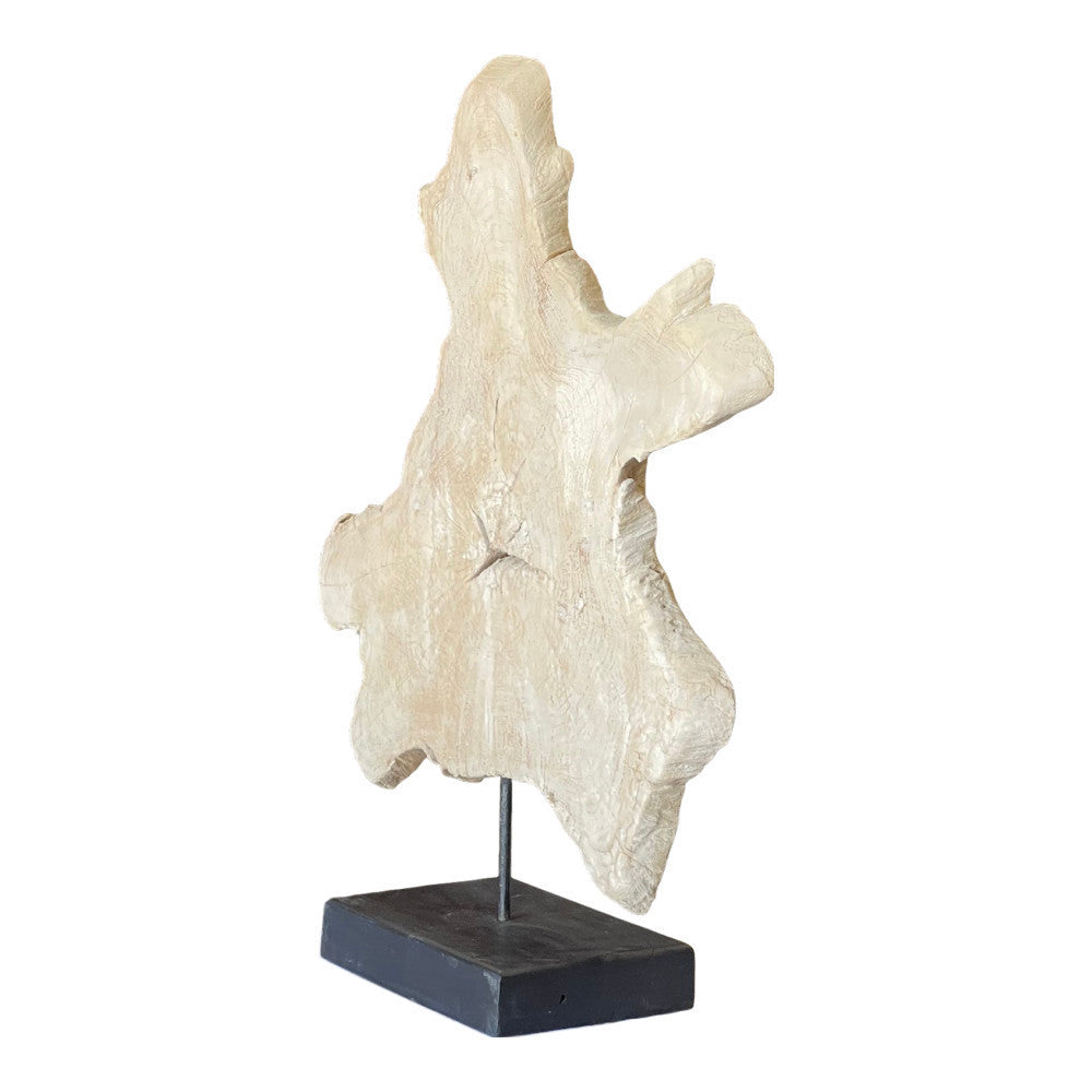 Indonesian Teak Sculpture On Stand - Berbere Imports