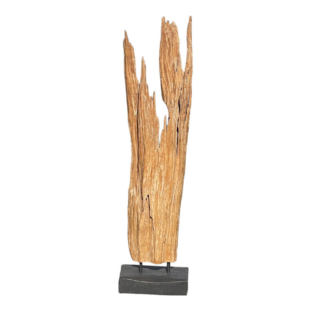 Indonesian Wooden Sculpture On Stand - Berbere Imports