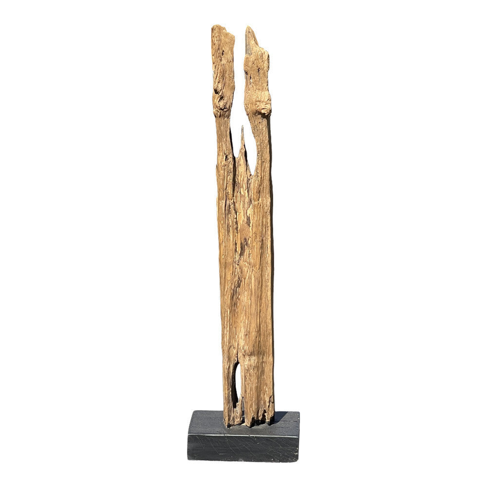 Indonesian Wooden Sculpture On Stand - Berbere Imports