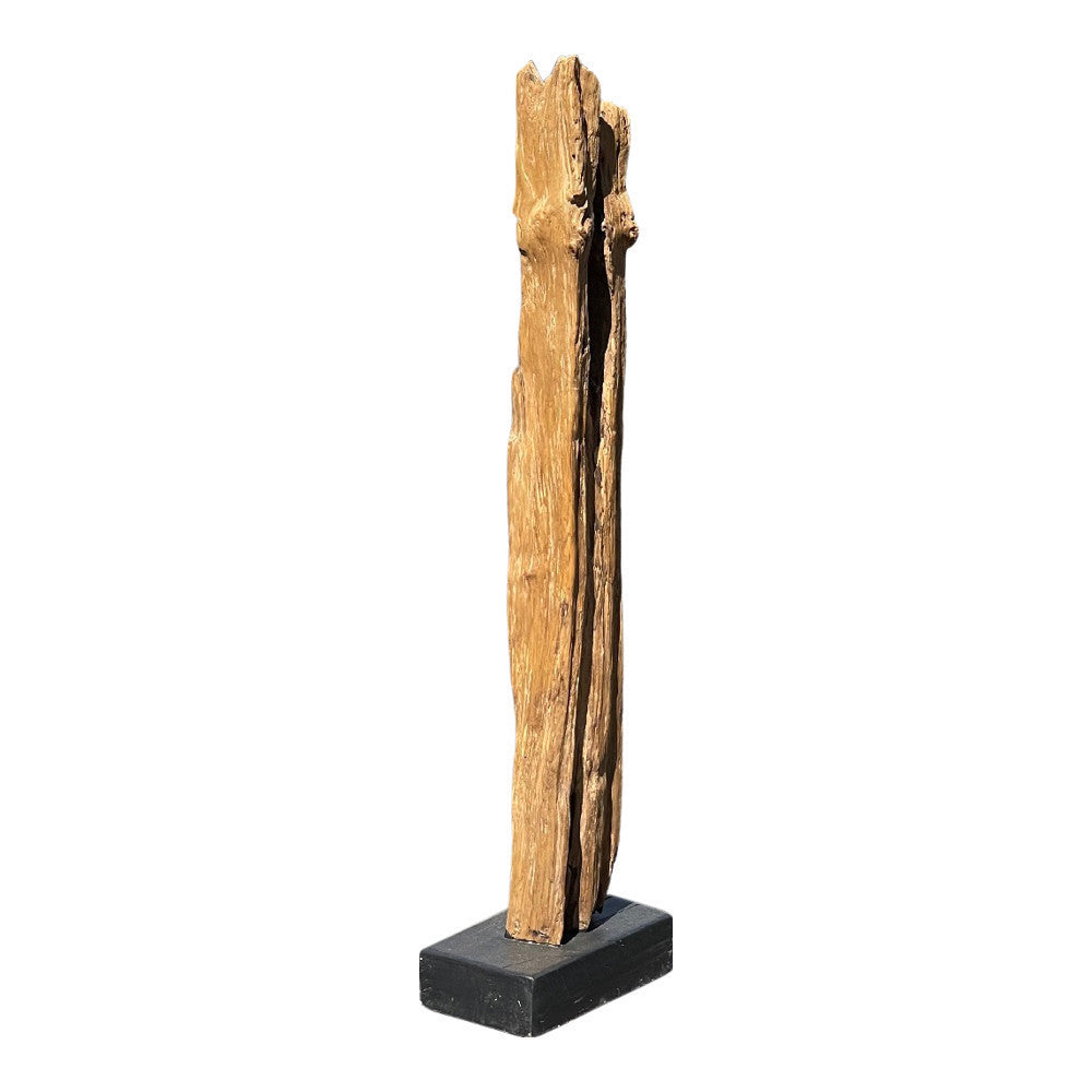 Indonesian Wooden Sculpture On Stand - Berbere Imports