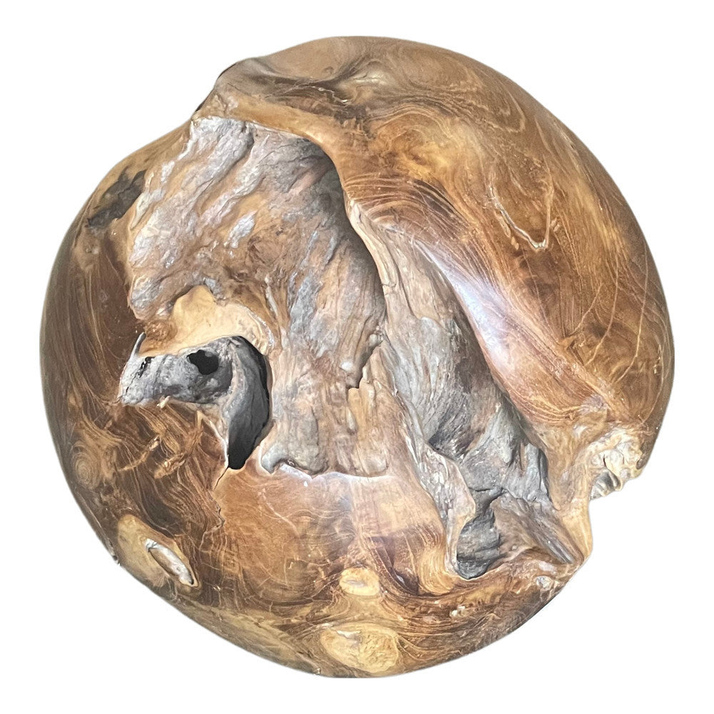 Indonesian Teak Sphere - Berbere Imports
