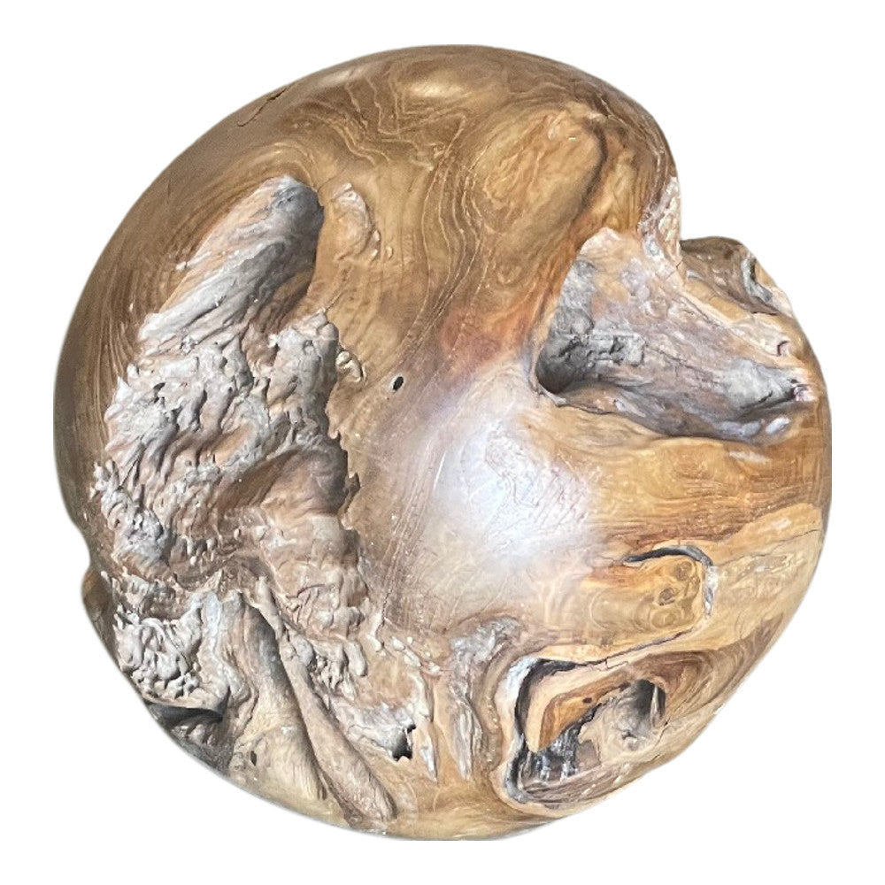 Indonesian Teak Sphere - Berbere Imports